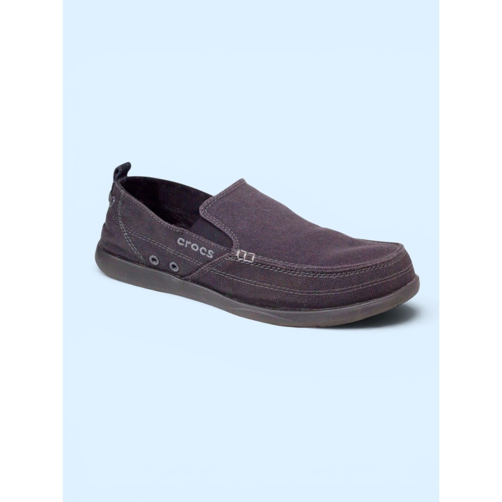 Crocs Walu Loafer Charcoal Black Slip On Comfort Shoes Mens Size 11